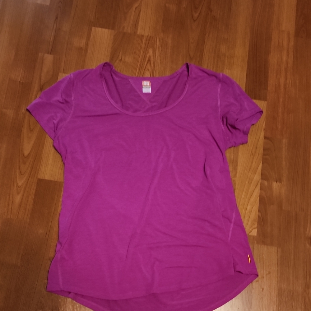Lucy Magenta/Purple Short Sleeve Tee and Strappy Tank Set - Picture 2 of 13